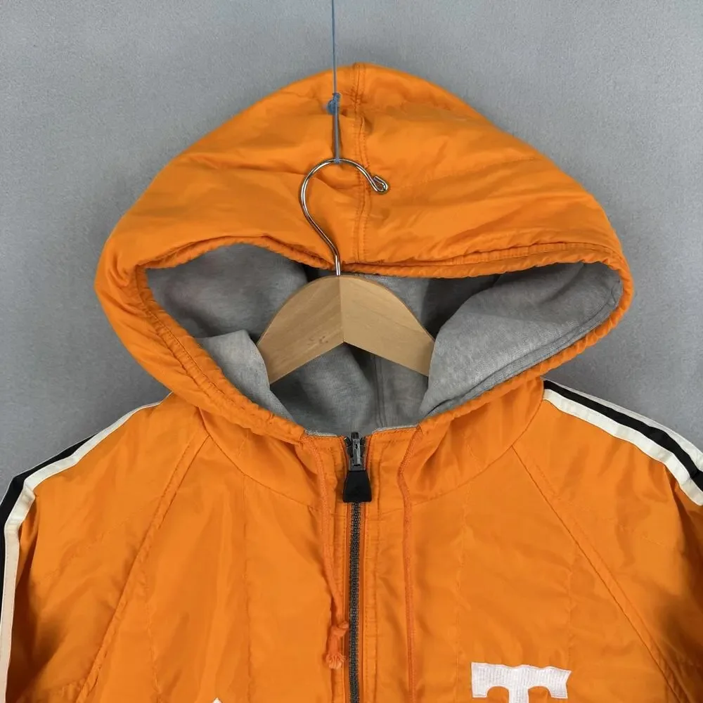Vintage Adidas Tennessee Volunteers Jacket Mens XL Gray Orange Reversible NCAA